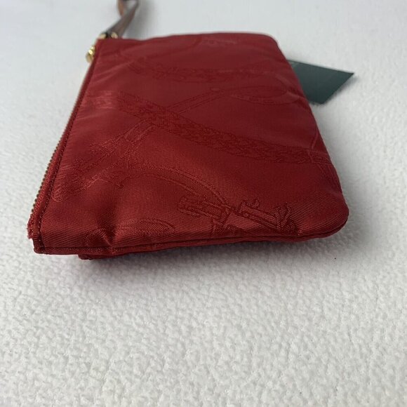 Ralph Lauren Cavalry Red Wristlet Double Zip Fabric NWT - Picture 12 of 12